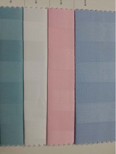 DG- SNYU 緞條CVC 30*30/133*76 細斜紋C 40*40/133*72 大方格C 20*20/108*58 耐漂白水 耐氯漂 制服 Anti bleaching bleaching resistant 正面照